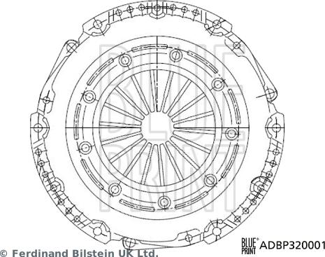 Blue Print ADBP320001 - Нажимной диск сцепления unicars.by