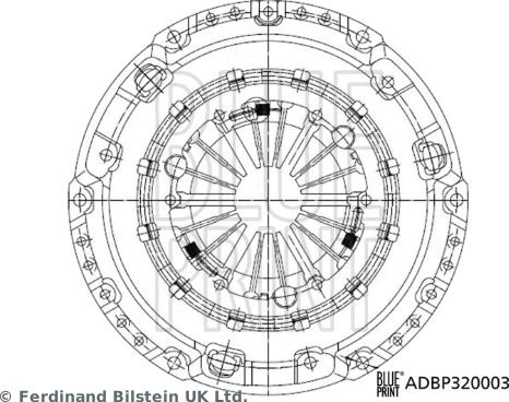 Blue Print ADBP320003 - Нажимной диск сцепления unicars.by