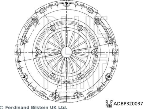 Blue Print ADBP320037 - Нажимной диск сцепления unicars.by