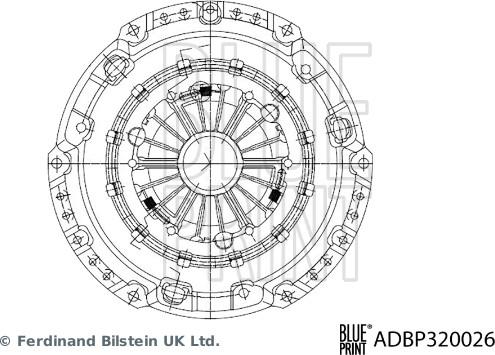 Blue Print ADBP320026 - Нажимной диск сцепления unicars.by