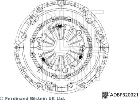 Blue Print ADBP320021 - Нажимной диск сцепления unicars.by