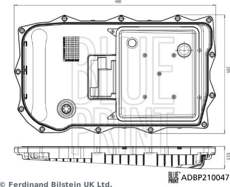 Blue Print ADBP210047 - Гидрофильтр, автоматическая коробка передач unicars.by