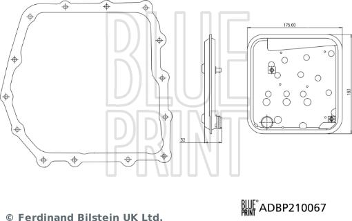 Blue Print ADBP210067 - Гидрофильтр, автоматическая коробка передач unicars.by