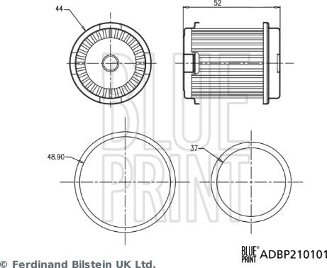 Blue Print ADBP210101 - Гидрофильтр, автоматическая коробка передач unicars.by