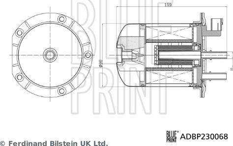 Blue Print ADBP230068 - Топливный фильтр unicars.by