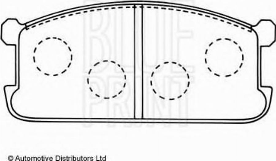 Blue Print ADC44204 - Тормозные колодки, дисковые, комплект unicars.by