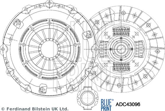 Blue Print ADC43096 - Комплект сцепления unicars.by