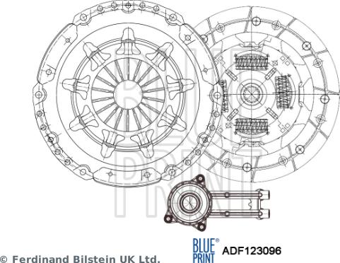 Blue Print ADF123096 - Комплект сцепления unicars.by