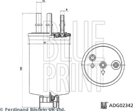 Blue Print ADG02342 - Топливный фильтр unicars.by