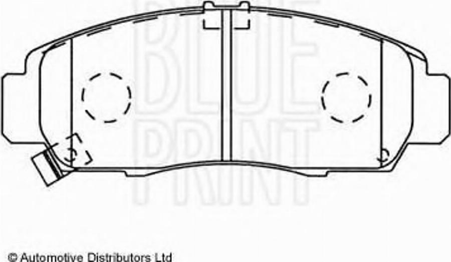 Blue Print ADH24259 - Тормозные колодки, дисковые, комплект unicars.by