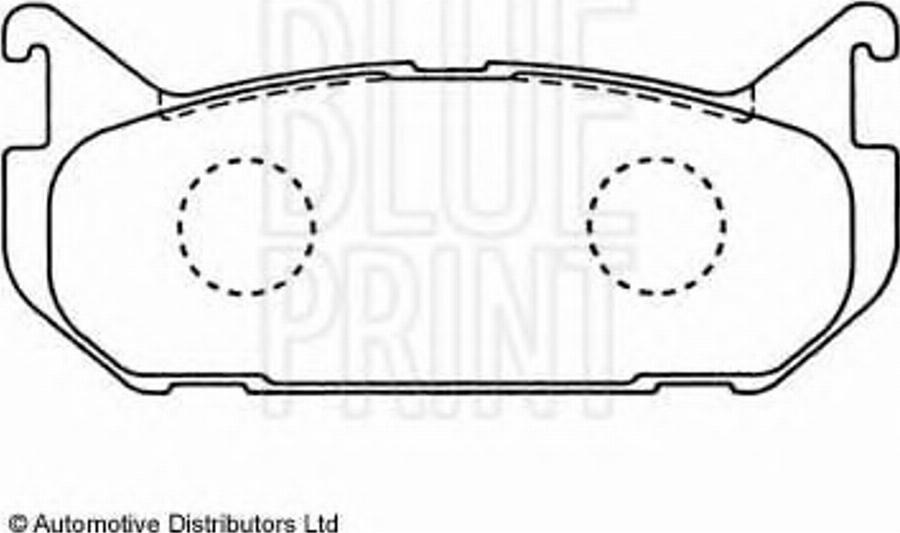 Blue Print ADM54251 - Тормозные колодки, дисковые, комплект unicars.by