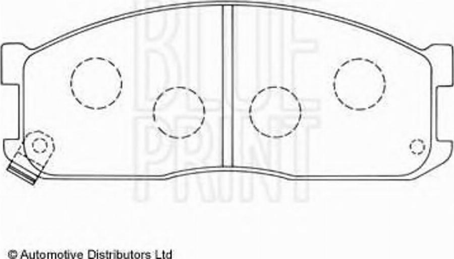 Blue Print ADM54216 - Тормозные колодки, дисковые, комплект unicars.by