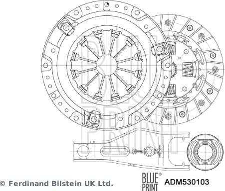 Blue Print ADM530103 - Комплект сцепления unicars.by