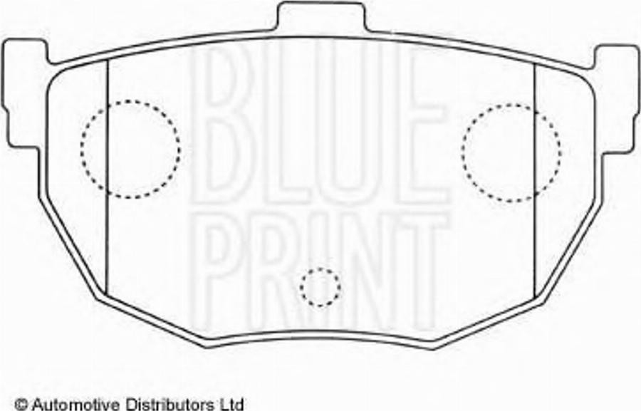 Blue Print ADN14258 - Тормозные колодки, дисковые, комплект unicars.by