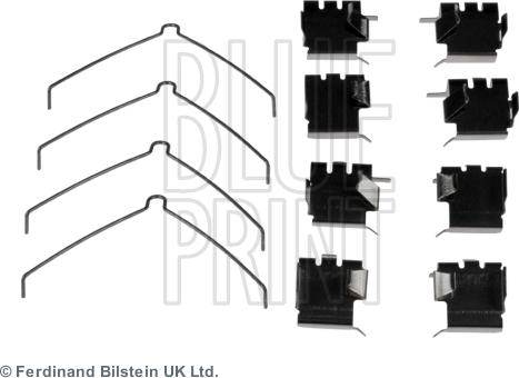 Blue Print ADT348607 - Комплектующие для колодок дискового тормоза unicars.by