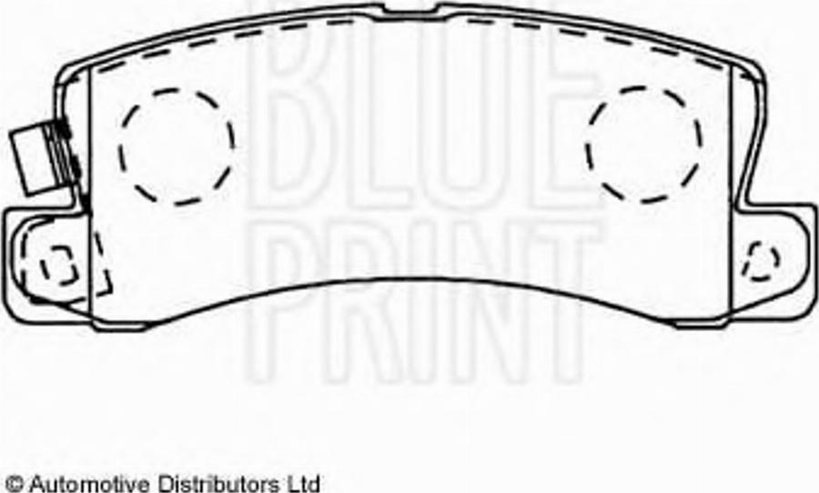 Blue Print ADT34228 - Тормозные колодки, дисковые, комплект unicars.by