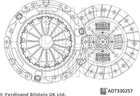 Blue Print ADT330257 - Комплект сцепления unicars.by