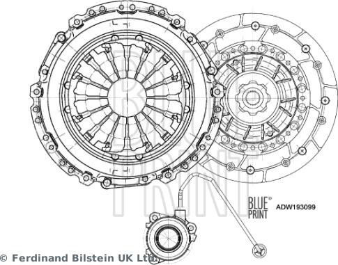 Blue Print ADW193099 - Комплект сцепления unicars.by