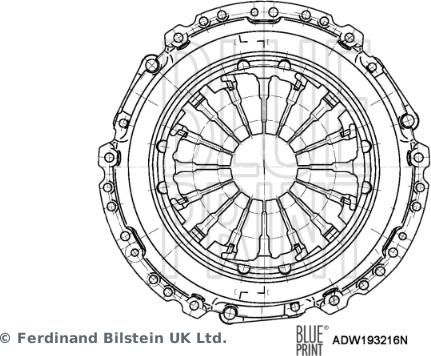 Blue Print ADW193216N - Нажимной диск сцепления unicars.by