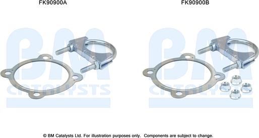 BM Catalysts FK90900 - Монтажный комплект, катализатор unicars.by