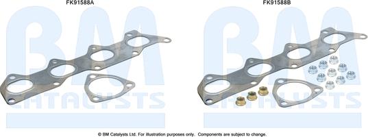 BM Catalysts FK91588 - Монтажный комплект, катализатор unicars.by