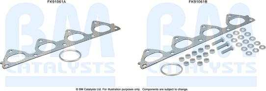 BM Catalysts FK91061 - Монтажный комплект, катализатор unicars.by