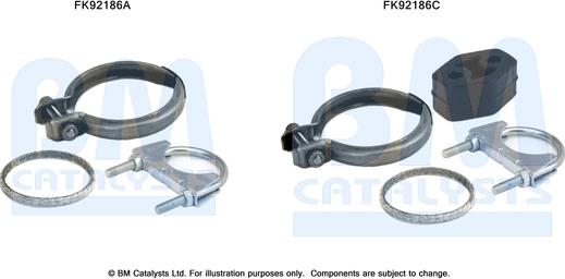 BM Catalysts FK92186 - Монтажный комплект, катализатор unicars.by