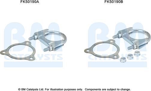 BM Catalysts FK50190 - Монтажный комплект, труба выхлопного газа unicars.by