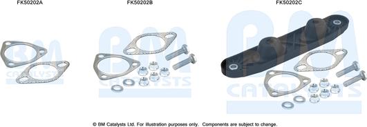 BM Catalysts FK50202 - Монтажный комплект, труба выхлопного газа unicars.by