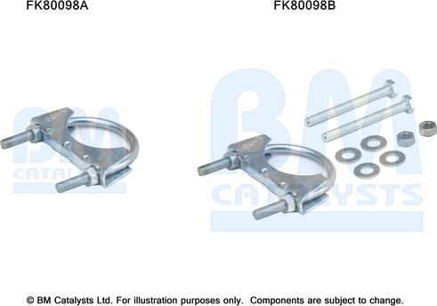 BM Catalysts FK80098 - Монтажный комплект, катализатор unicars.by