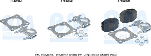 BM Catalysts FK80085 - Монтажный комплект, катализатор unicars.by