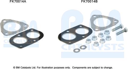 BM Catalysts FK70014 - Монтажный комплект, труба выхлопного газа unicars.by