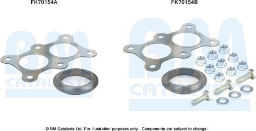 BM Catalysts FK70154 - Монтажный комплект, труба выхлопного газа unicars.by