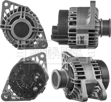 Borg & Beck BBA2474 - Генератор unicars.by