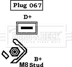 Borg & Beck BBA2261 - Генератор unicars.by