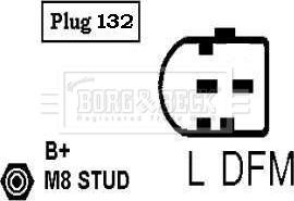 Borg & Beck BBA2501 - Генератор unicars.by