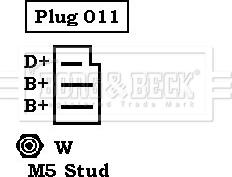 Borg & Beck BBA2212 - Генератор unicars.by