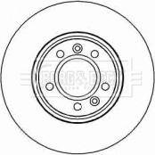 Borg & Beck BBD4443 - Тормозной диск unicars.by