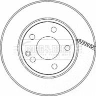 Borg & Beck BBD4485 - Тормозной диск unicars.by