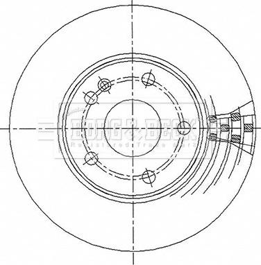 Borg & Beck BBD4486 - Тормозной диск unicars.by