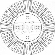 Borg & Beck BBD4559 - Тормозной диск unicars.by