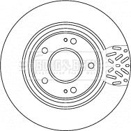 Borg & Beck BBD4521 - Тормозной диск unicars.by