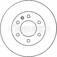 Borg & Beck BBD4570 - Тормозной диск unicars.by