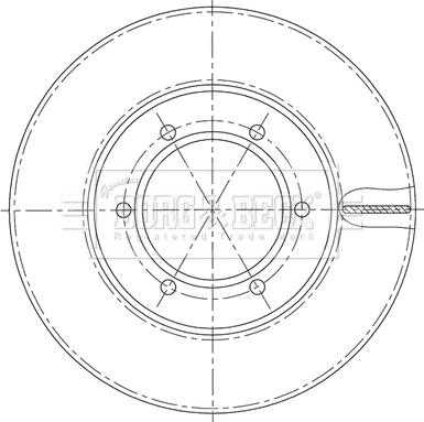 Borg & Beck BBD5197 - Тормозной диск unicars.by