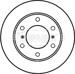 Borg & Beck BBD5250 - Тормозной диск unicars.by