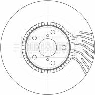 Borg & Beck BBD5784S - Тормозной диск unicars.by