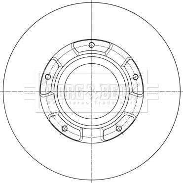 Borg & Beck BBD6073S - Тормозной диск unicars.by