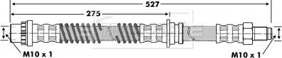 Borg & Beck BBH6843 - Тормозной шланг unicars.by