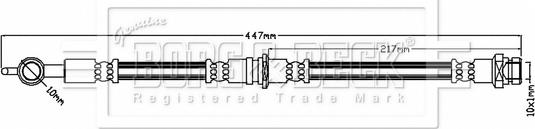 Borg & Beck BBH6816 - Тормозной шланг unicars.by