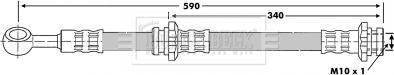 Borg & Beck BBH6881 - Тормозной шланг unicars.by